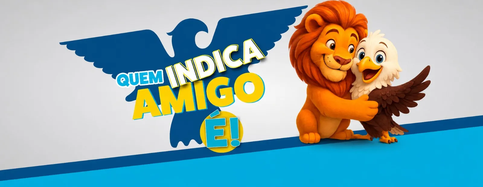 Banner indique amigos